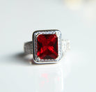 18K Gold Diamond Gemstone Ring - Drip Culture Jewelry