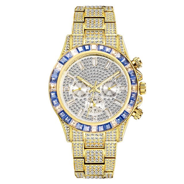 18k Gold Diamond & Gemstone Watch - Drip Culture Jewelry