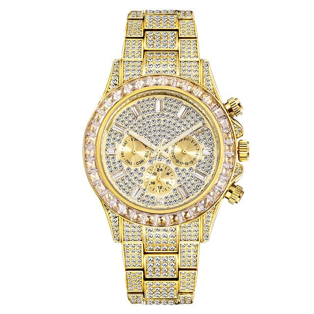 18k Gold Diamond & Gemstone Watch - Drip Culture Jewelry