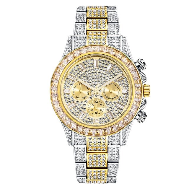 18k Gold Diamond & Gemstone Watch - Drip Culture Jewelry