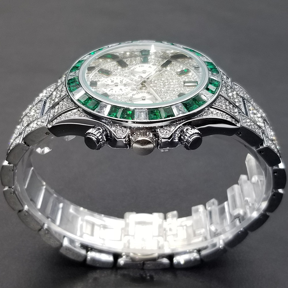 18k Gold Diamond & Gemstone Watch - Drip Culture Jewelry