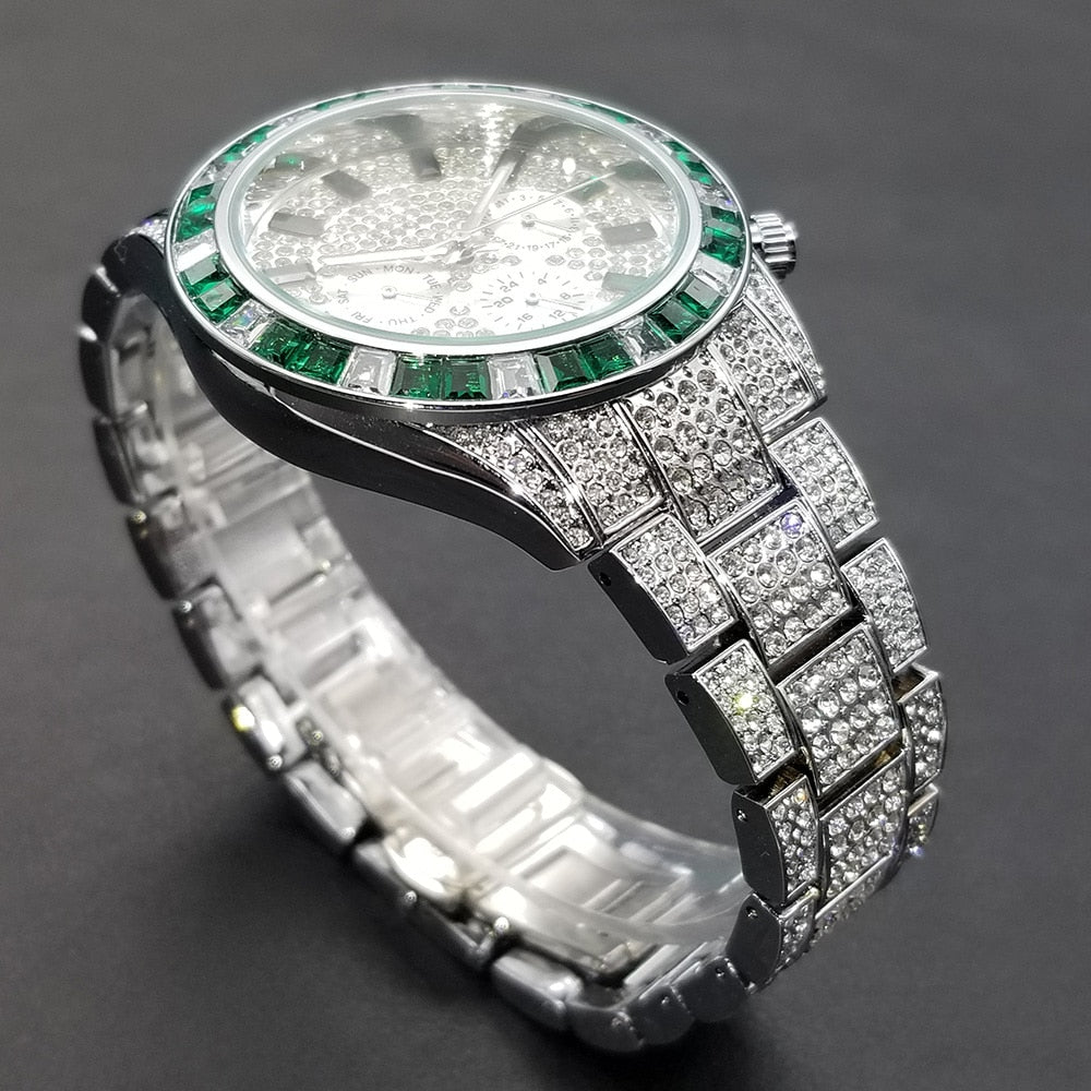 18k Gold Diamond & Gemstone Watch - Drip Culture Jewelry