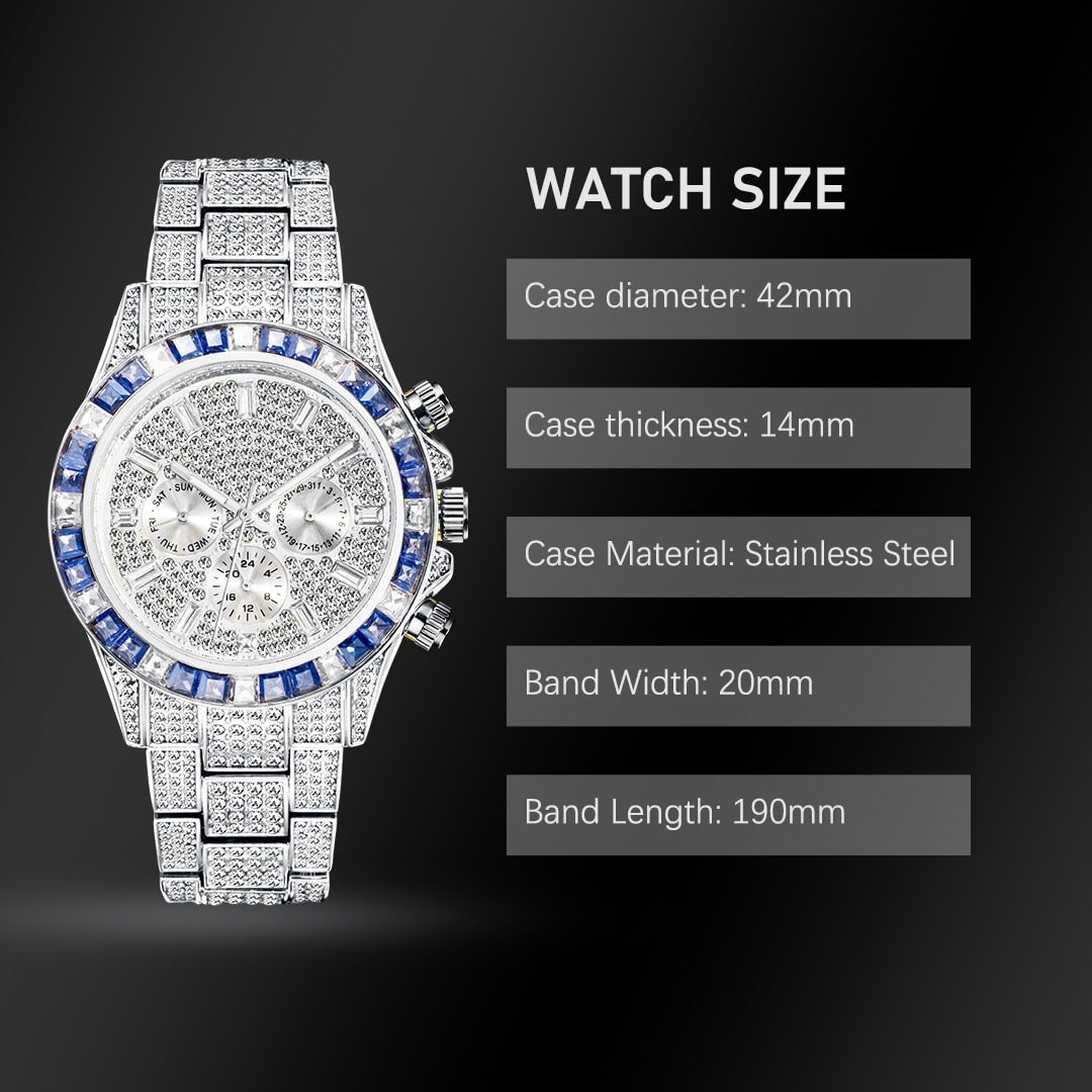 18k Gold Diamond & Gemstone Watch - Drip Culture Jewelry