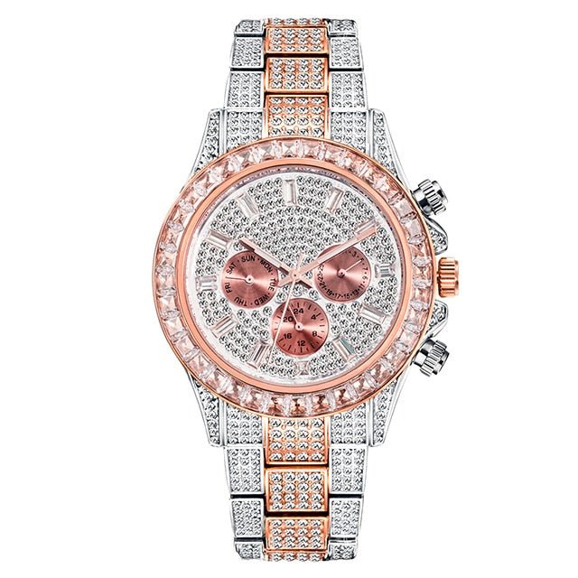 18k Gold Diamond & Gemstone Watch - Drip Culture Jewelry