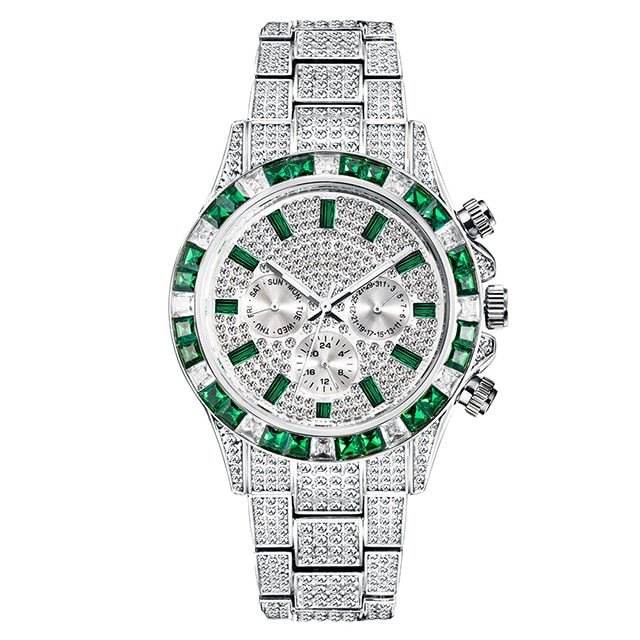 18k Gold Diamond & Gemstone Watch - Drip Culture Jewelry