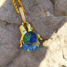 18K Gold Diamond Globe - Drip Culture Jewelry