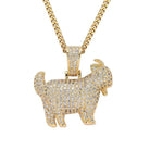 18K Gold Diamond GOAT - Drip Culture Jewelry