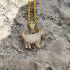 18K Gold Diamond GOAT - Drip Culture Jewelry