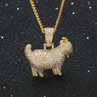 18K Gold Diamond GOAT - Drip Culture Jewelry