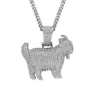 18k Gold Diamond Goat Set ( 3 Pieces ) - Drip Culture Jewelry