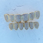 18K Gold Diamond Grillz - Drip Culture Jewelry