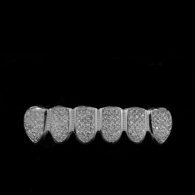 18K Gold Diamond Grillz - Drip Culture Jewelry