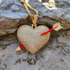 18k Gold Diamond Heart N Arrow - Drip Culture Jewelry