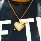 18k Gold Diamond Heart N Arrow - Drip Culture Jewelry