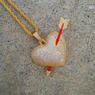 18k Gold Diamond Heart N Arrow - Drip Culture Jewelry