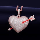 18k Gold Diamond Heart N Arrow - Drip Culture Jewelry