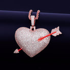 18k Gold Diamond Heart N Arrow - Drip Culture Jewelry