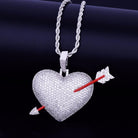 18k Gold Diamond Heart N Arrow - Drip Culture Jewelry