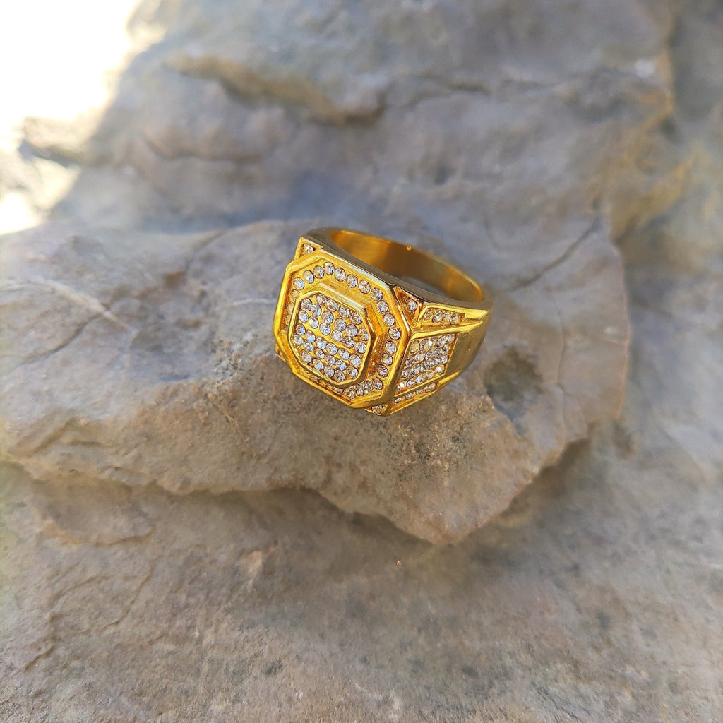 18K Gold Diamond Icy Ring - Drip Culture Jewelry