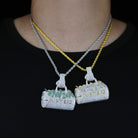 18k Gold Diamond In My Bag Pendant - Drip Culture Jewelry