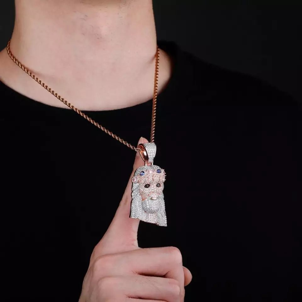 18K Gold Diamond Jesus Piece 2.0 - Drip Culture Jewelry