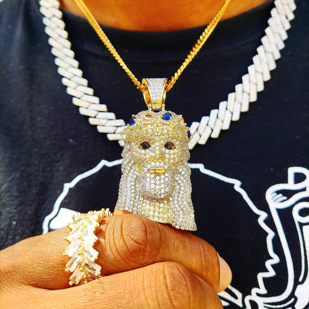 18K Gold Diamond Jesus Piece 2.0 - Drip Culture Jewelry