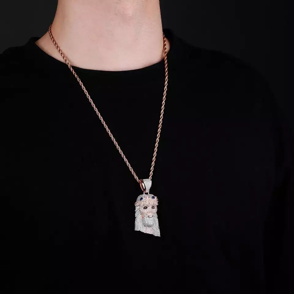 18K Gold Diamond Jesus Piece 2.0 - Drip Culture Jewelry