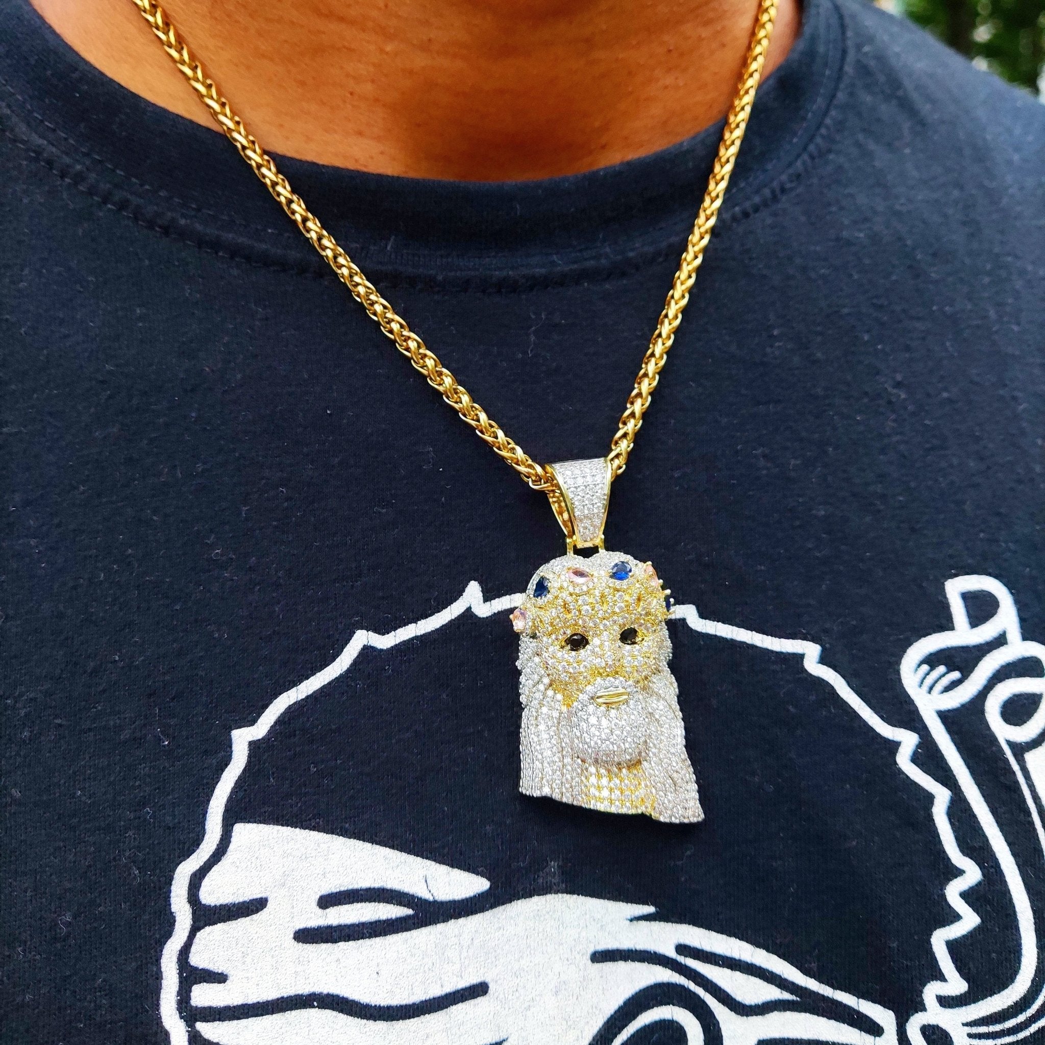 18K Gold Diamond Jesus Piece 2.0 - Drip Culture Jewelry