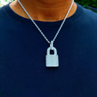 18K Gold Diamond Lock - Drip Culture Jewelry