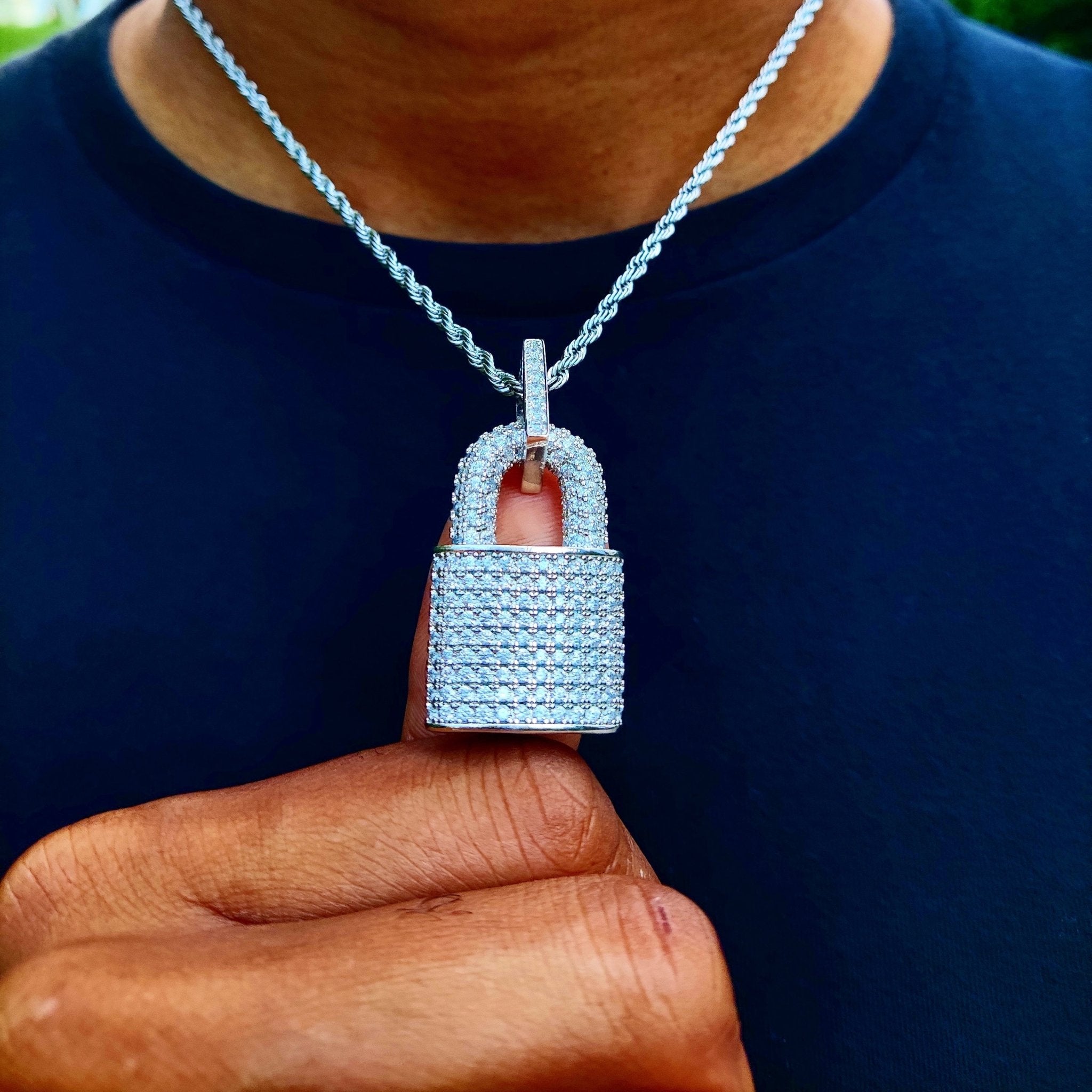 18K Gold Diamond Lock - Drip Culture Jewelry