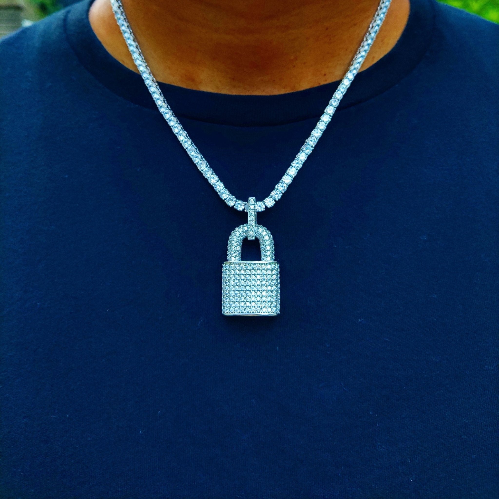 18K Gold Diamond Lock - Drip Culture Jewelry