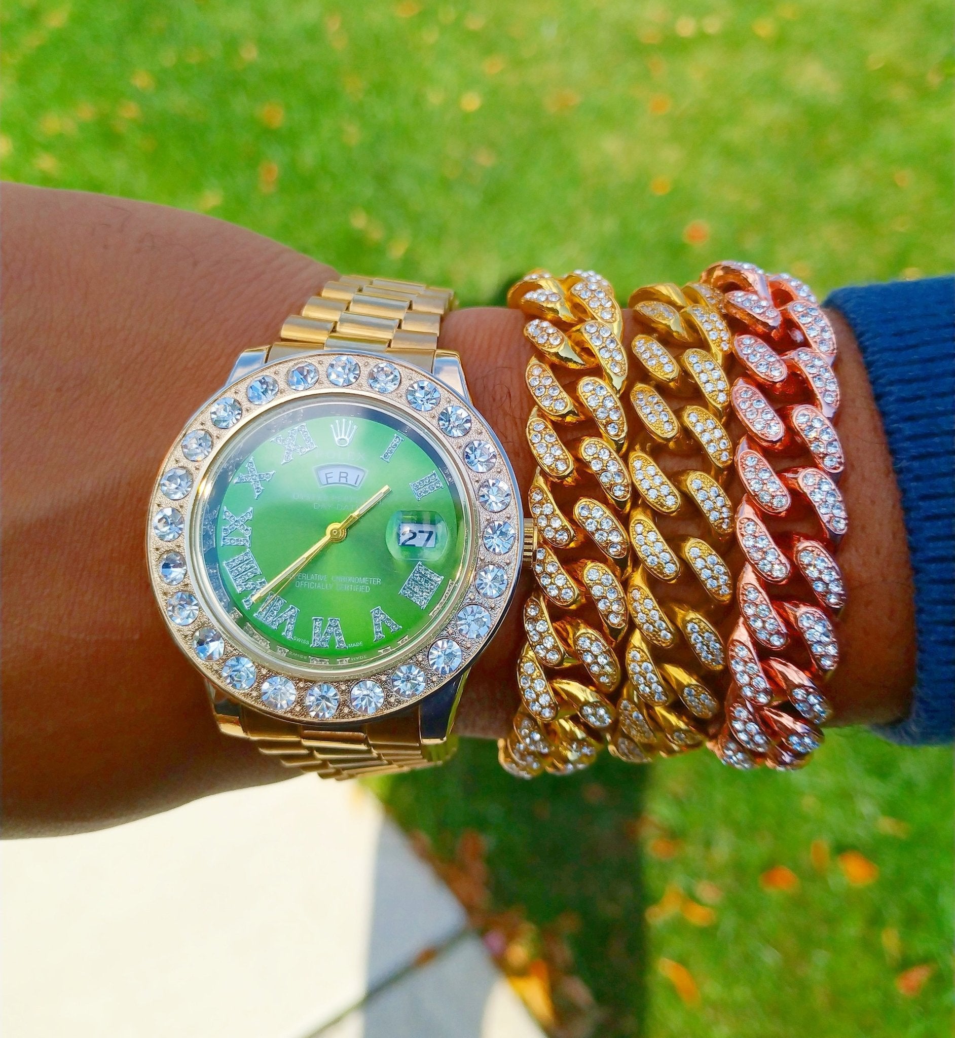 18K Gold Diamond Miami Cuban Link Bracelet - Drip Culture Jewelry