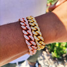 18K Gold Diamond Miami Cuban Link Bracelet - Drip Culture Jewelry