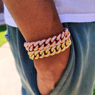 18K Gold Diamond Miami Cuban Link Bracelet - Drip Culture Jewelry