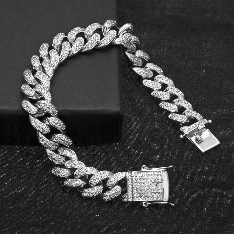18K Gold Diamond Miami Cuban Link Bracelet - Drip Culture Jewelry