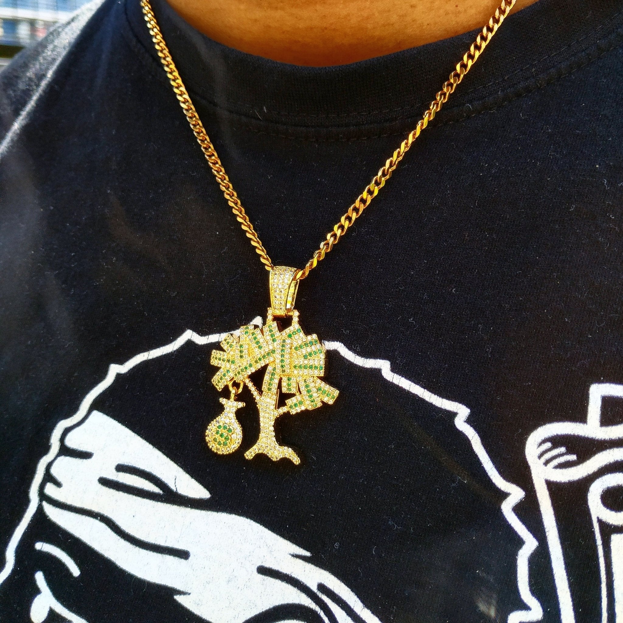 18K Gold Diamond Money Tree – Drip Culture Jewelry