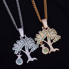 18K Gold Diamond Money Tree - Drip Culture Jewelry