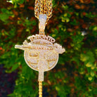 18K Gold Diamond New T.O Uzi - Drip Culture Jewelry