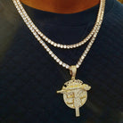 18K Gold Diamond New T.O Uzi - Drip Culture Jewelry