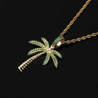 18K Gold Diamond Palm Tree - Drip Culture Jewelry