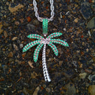 18K Gold Diamond Palm Tree - Drip Culture Jewelry