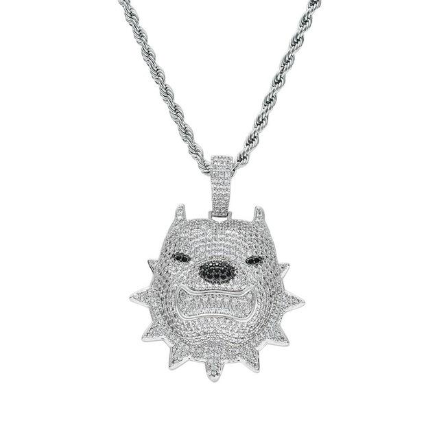 18K Gold Diamond Pitbull - Drip Culture Jewelry