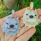 18K Gold Diamond Pitbull - Drip Culture Jewelry