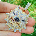 18K Gold Diamond Pitbull - Drip Culture Jewelry