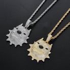 18K Gold Diamond Pitbull - Drip Culture Jewelry