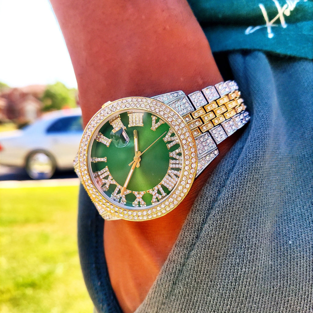 18K Gold Diamond Regal Watch - Drip Culture Jewelry