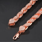 18K Gold Diamond Rope Bracelet - Drip Culture Jewelry