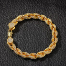 18K Gold Diamond Rope Bracelet - Drip Culture Jewelry
