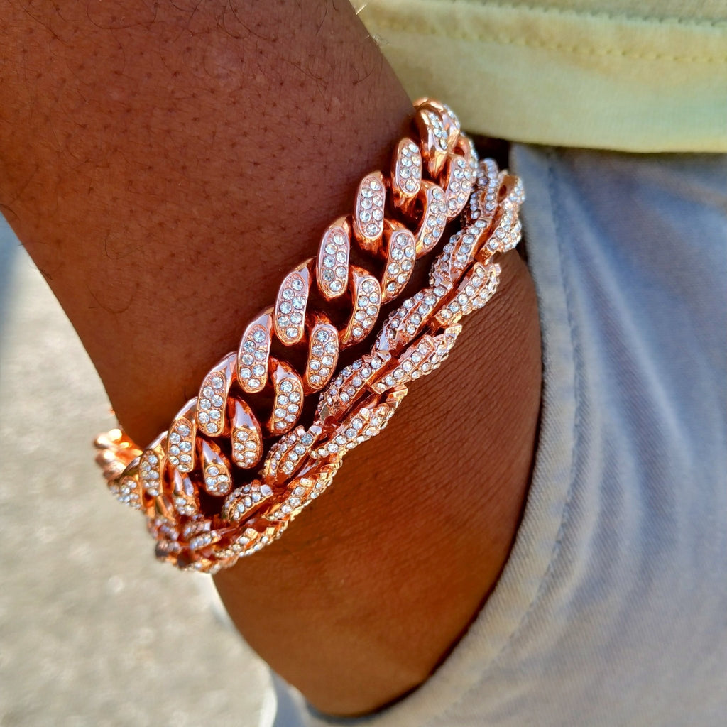 18K Gold Diamond Rope Bracelet - Drip Culture Jewelry
