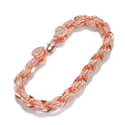 18K Gold Diamond Rope Bracelet - Drip Culture Jewelry